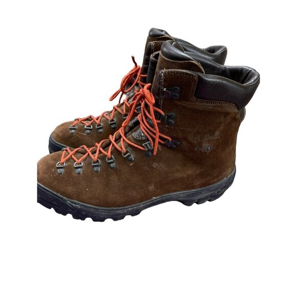 L.L BEAN Steeltoe Boots US Mens 13 Suede GoreTex Waterproof Vibram Vintage - Picture 2 of 11